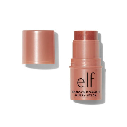 e.l.f. Monochromatic Multi Stick, Travel-Sized Luxuriously Creamy & Blendable Color, For Eyes, Lips & Cheeks, Vegan & Cruelty-Free, Dazzling Peony,