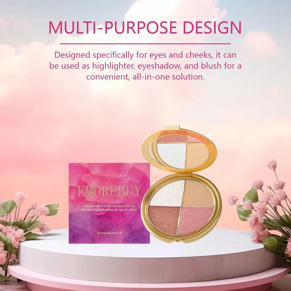 ✨ INSTANT GLOW GODDESS Eye & Cheek Palette 4-IN-1 Glow System