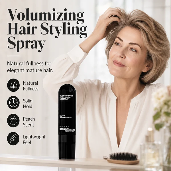 👩Peach-Scented Volumizing Hair Spray – Instant Root Lift & All-Day Hold