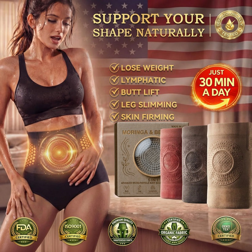 2026 Moringa & Berberine 4-in-1 Micro-Particle Shaping & Fat Burning Shorts