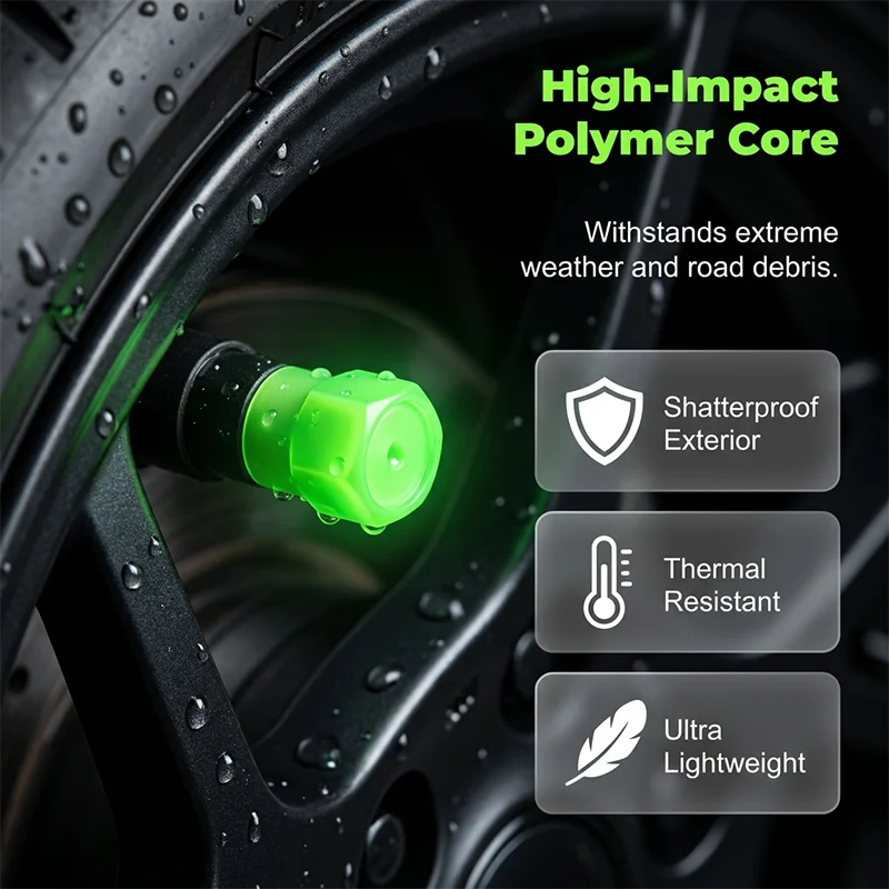 📢📢50% OFF!! ⏰Safe, cool, universal, and stylish—universal glowing tire valve caps.