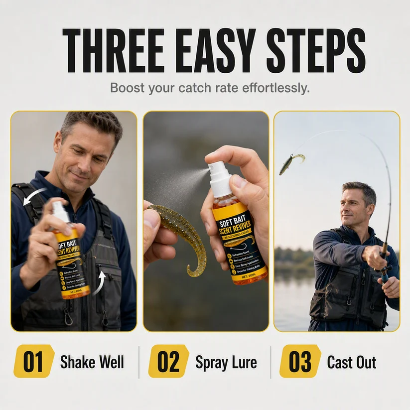 🎣Soft Bait Scent Spray -Instant Fish-AttractingReviver🐟