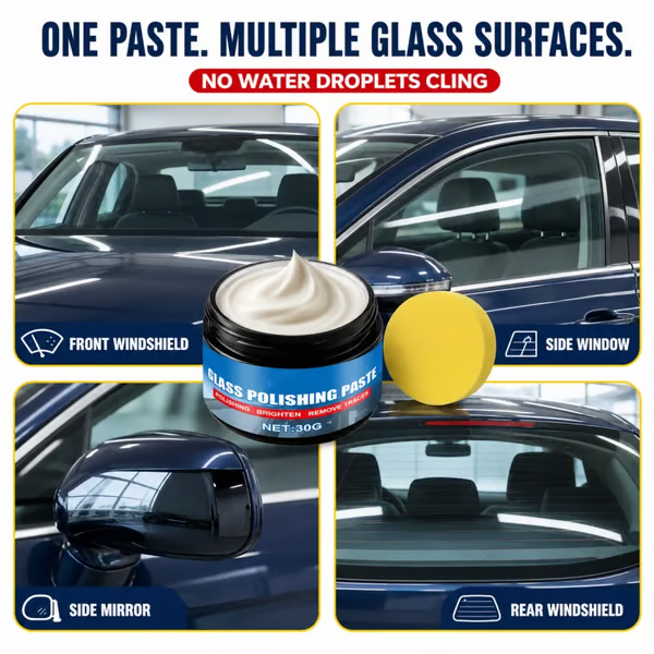 🚗Instantly clears and eliminates safety hazards. Car windshield washer fluid remover – removes glare and wiper marks, waterproof and rainproof.