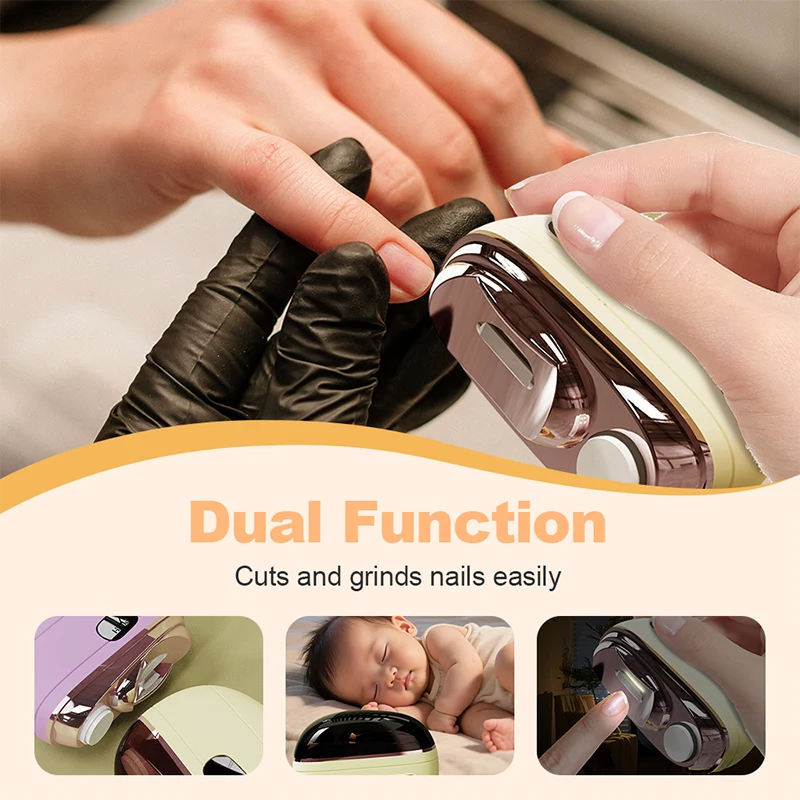 💅Safe and Practical 2-in-1 Smart Electric Nail Clipper and Polisher