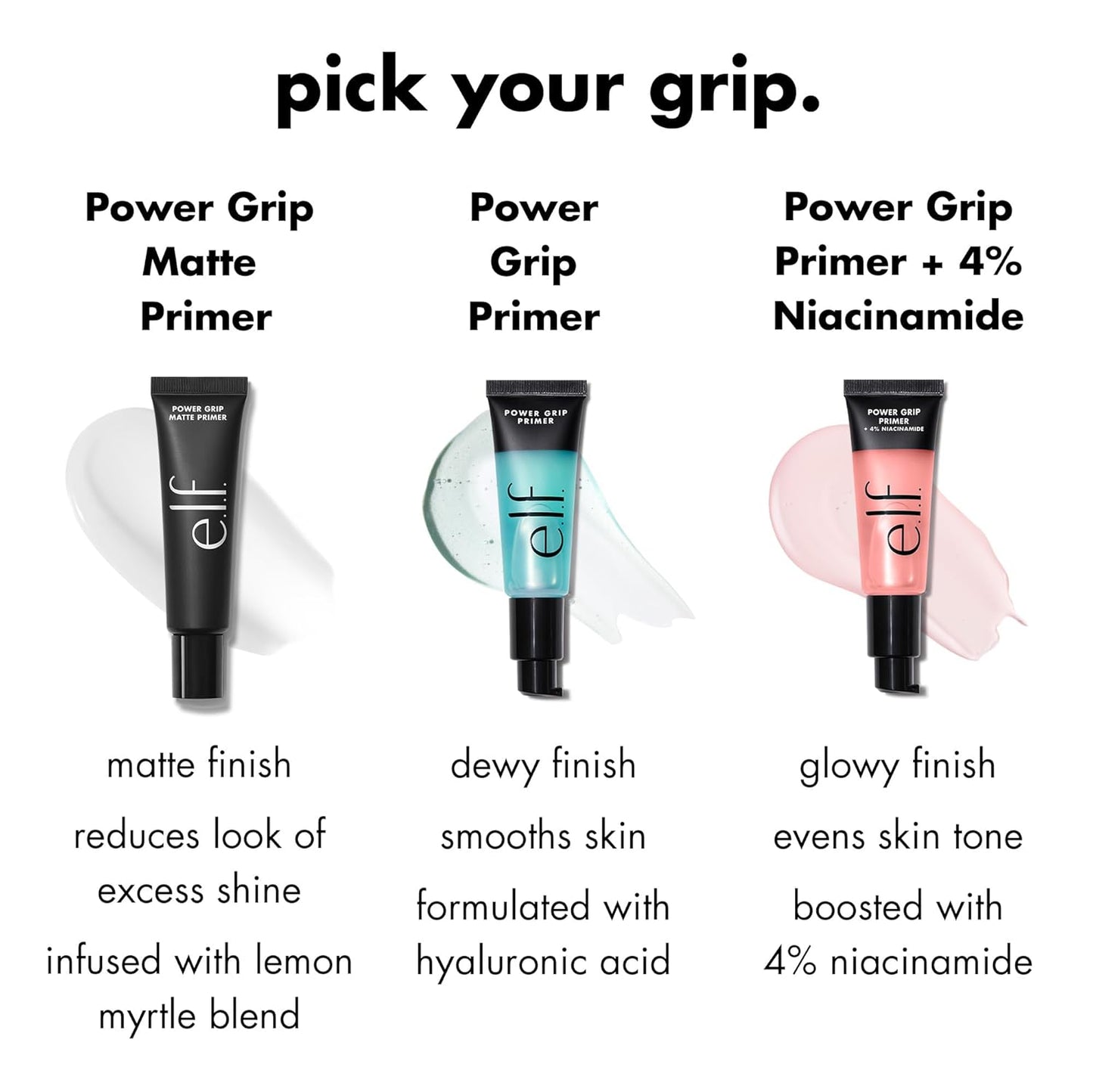 e.l.f. Gel-Based & Hydrating Face Primer for Smoothing Skin & Gripping Makeup, Moisturizing & Priming, Vegan & Cruelty-Free.