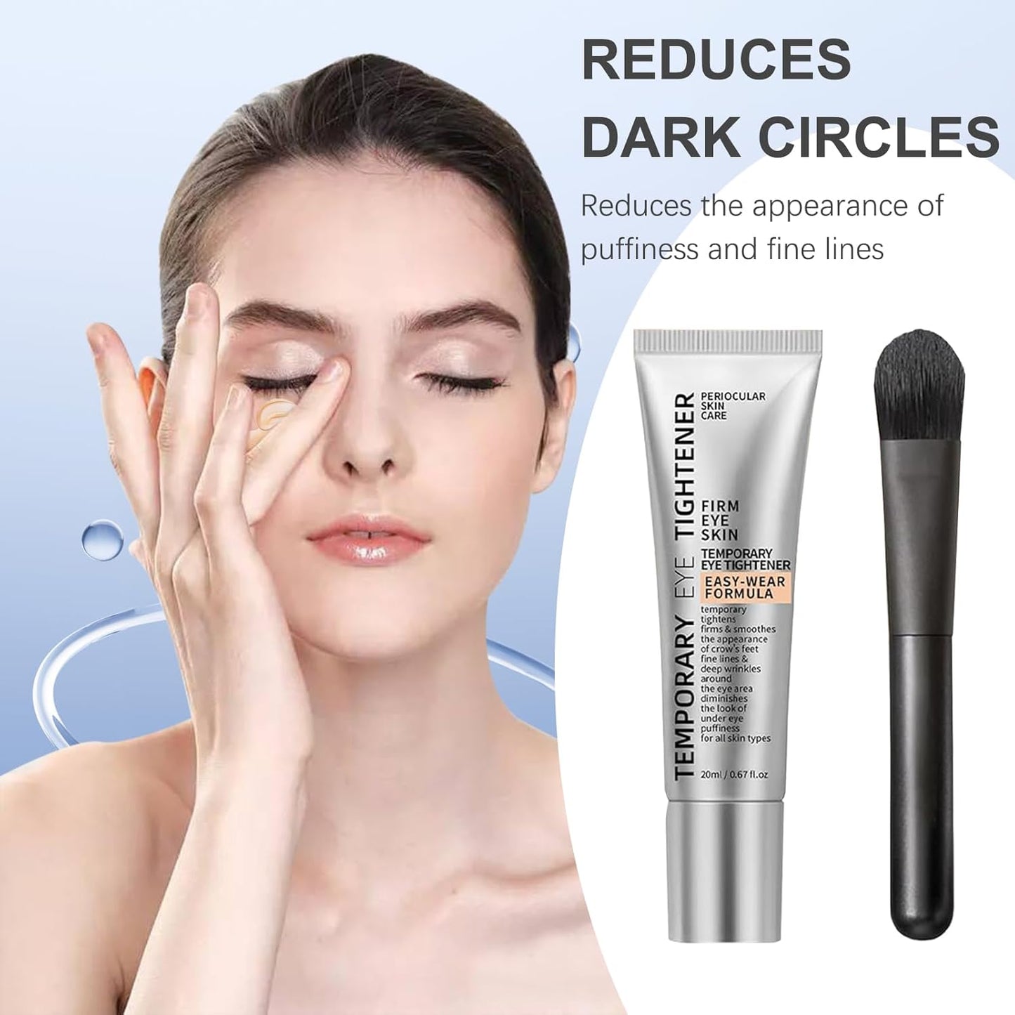 ⚡60-second fast-acting eye firming serum, easy-to-apply, long-lasting formula, lifts and firms, smooths fine lines around the eyes