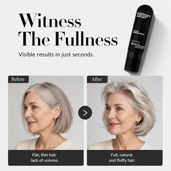 👩Peach-Scented Volumizing Hair Spray – Instant Root Lift & All-Day Hold