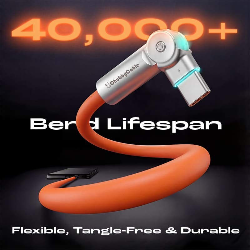 🔥🔥 240W Dual 180° Rotating Fast Charging Cable With LED Light