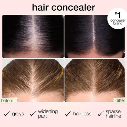 ⚡Hair Concealer – Instantly Covers Gray Roots & Thinning Hair