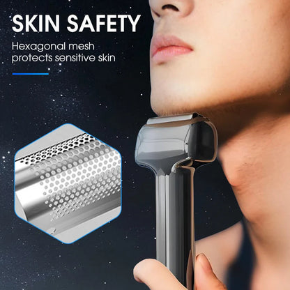 Men's Rechargeable Foil Electric Shaver – Efficient Close Shaving, Cordless Portable Wet & Dry Beard Razor for Daily Grooming