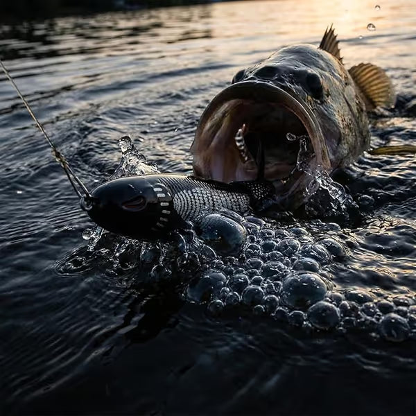 🦈 Elite Surface Predator: Multi-Jointed 360° Rotating Tail Lure