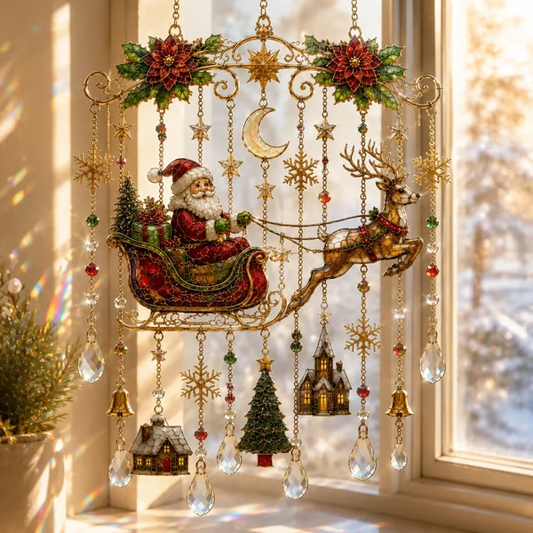 49% OFF – 🎄Handmade Christmas Stained Drops & Ready-to-Hang Holiday Decor ✨