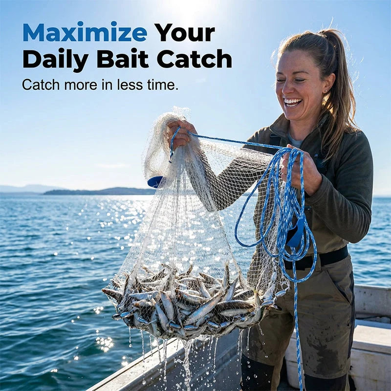 📢📢50% OFF !! Free Shipping⏰ Easy-Throw Cast Net – Heavy-Duty Mesh, Rapid Sinking, Versatile 🌊
