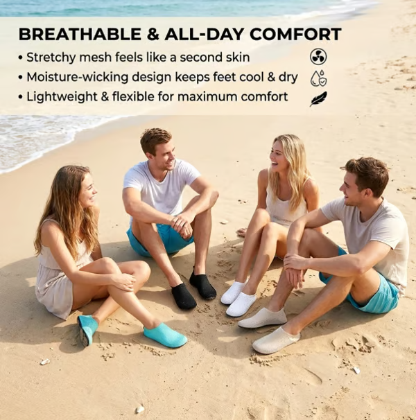⏳Limited-Time Offer⏰Women's Barefoot Water Shoes Travel House Slippers