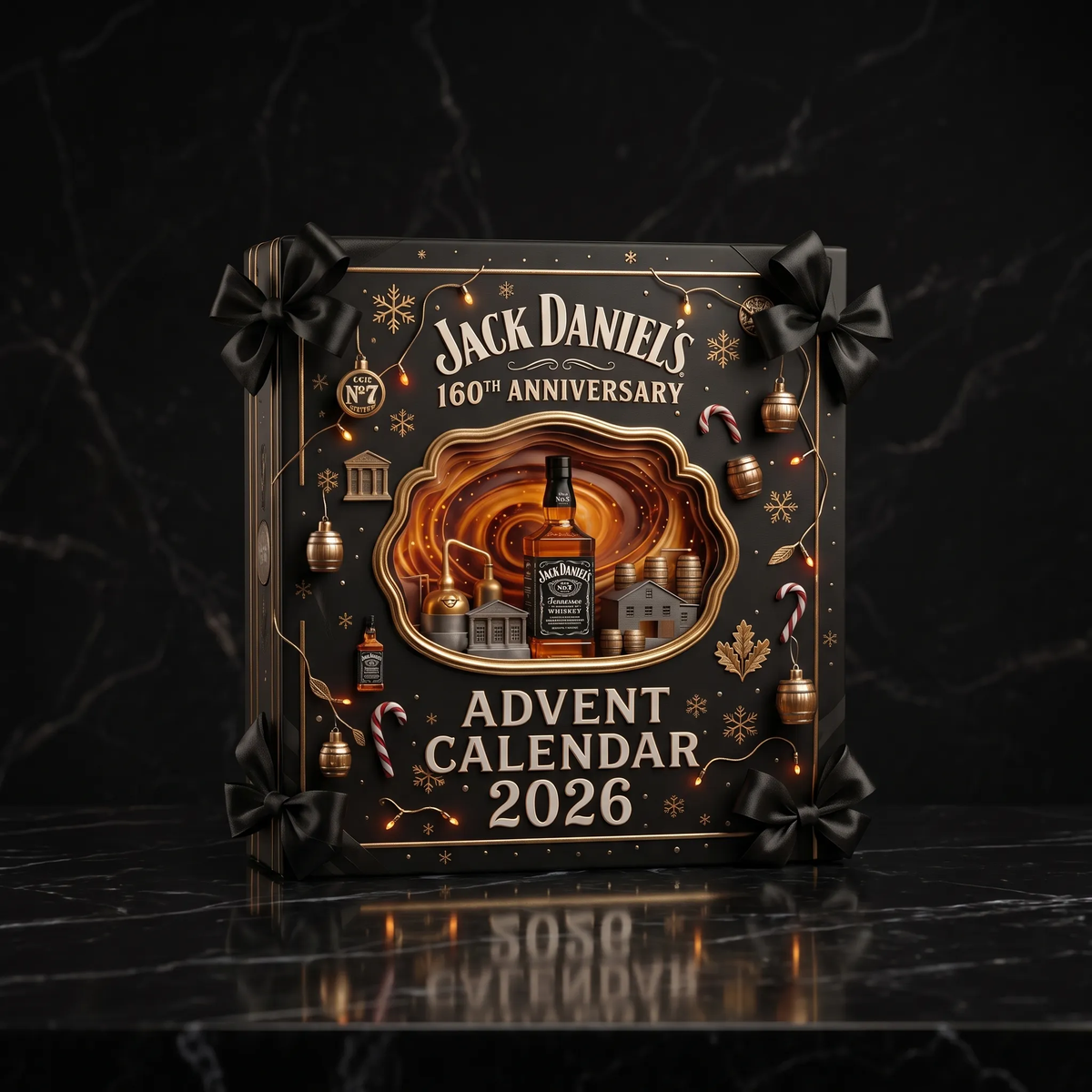 ⏰ Limited quantity 🍾 Christmas Advent calendar for the 160th anniversary in 2026 (2D flat design)