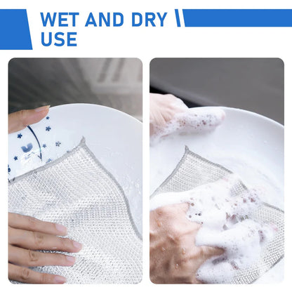 🔥Reusable Woven Cleaning Cloth—Powerful stain removal, gentle on surfaces