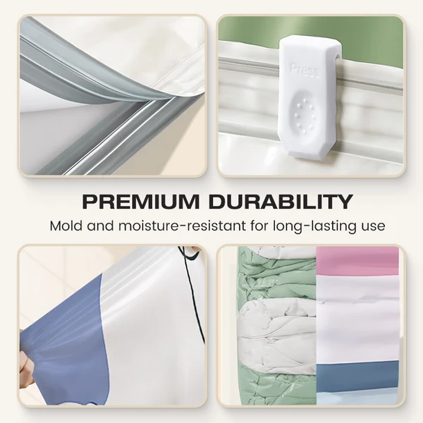📦 Large-capacity vacuum storage compression bags – no pump needed! 💨✨