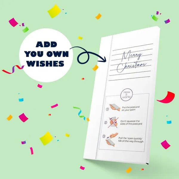 ✨Christmas Exploding Confetti Surprise Card – Pop-Up Joy in Every Envelope 🎄✨