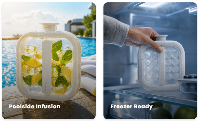 Portable Silicone Ice Ball Maker Kettle