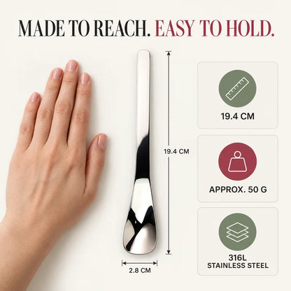 🔥HOT SALE🔥Stainless Steel Dessert Spoon with Long Ergonomic Handle
