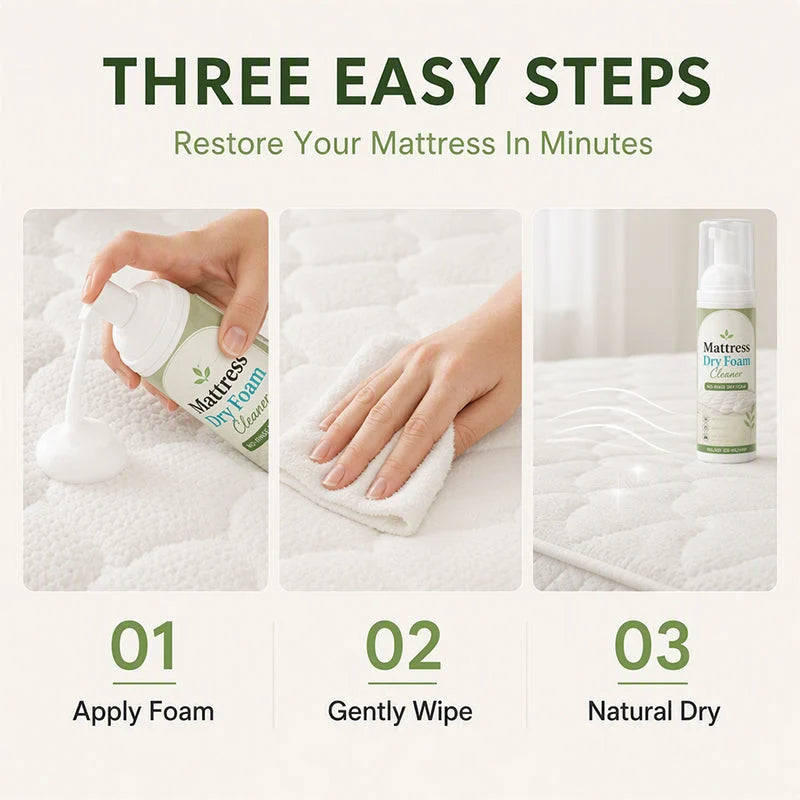 🎉Hot Sale 50% OFF🛏️✨No-Rinse Mattress Dry Foam Cleaner