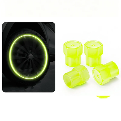 📢📢50% OFF!! ⏰Safe, cool, universal, and stylish—universal glowing tire valve caps.