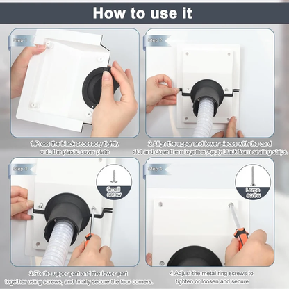 HVAC Wall Penetration & Line-Set Cover Kit – Retrofit Finish Solution✨