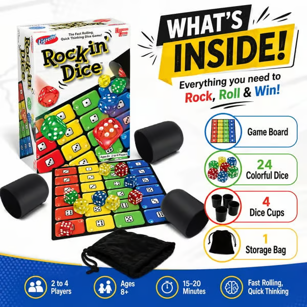 😄Ligretto Rocking Dice Game🎲