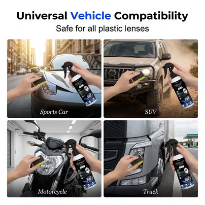 💡 Car Headlight Cleaning & Restoration Agent – Scratch Remover, UV Protection & Anti-Yellowing 🚗