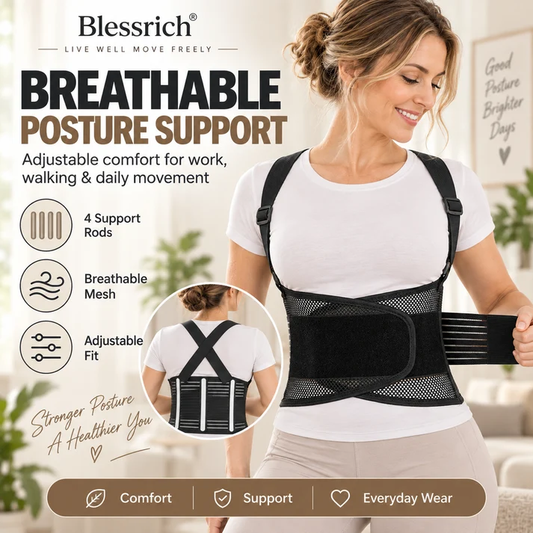 ⏳TIME-LIMITED 50% OFF！！！⏰ Support Your Back Instantly! Breathable 4-Rod Waist Support Brace