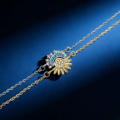 You are my sun, I am your moon – Magnetic Necklace Set – A romantic gift for couples.
