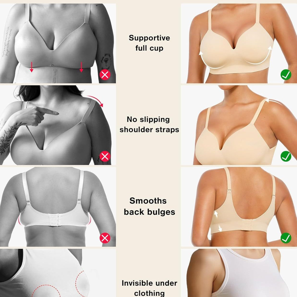 Supportive Comfort Wireless Shaping Bra