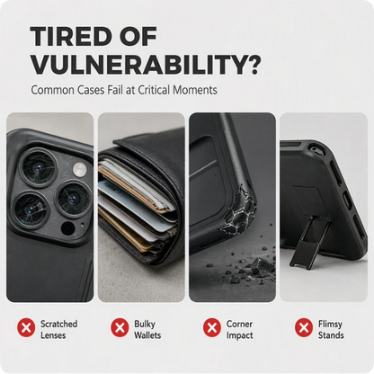 📱 Rugged Phone Case with Card Holder – 🧲 Magnetic Phone Case with Ring Stand for iPhone – Military-Grade Drop Protection, 360° Rotatable Stand & Slide Camera Cover ✨