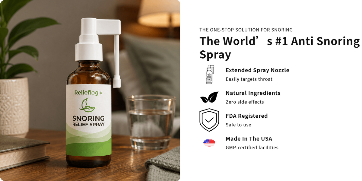 Get a good night's sleep 💤US #1 NATURAL SNORING RELIEF SPRAY