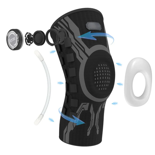 Adjustable, high-quality compression knee brace suitable for men, women, and all ages.