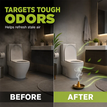 🥳HOT SALE🥳💞50K+ SOLD!Household Odor Relief Cones – ideal for damp days & enclosed spaces. Slow-burn, just-right fragrance – place in bathrooms, cabinets or porches. Instant freshness! 💚✨