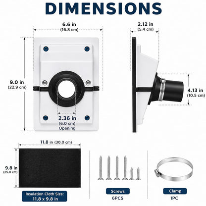 HVAC Wall Penetration & Line-Set Cover Kit – Retrofit Finish Solution✨