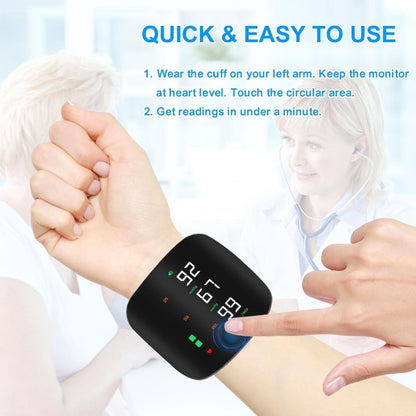USB-C Rechargeable Wrist Blood Pressure Monitor Convenient & Modern Power