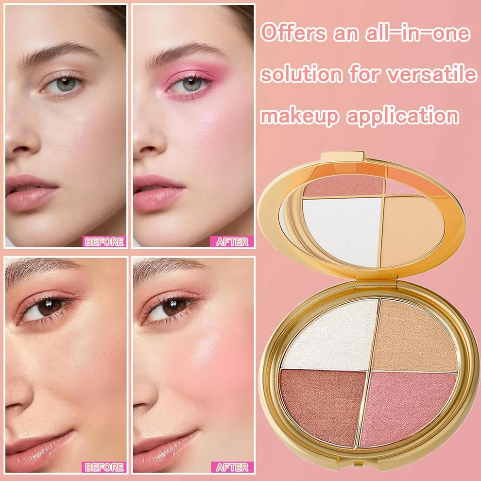 ✨ INSTANT GLOW GODDESS Eye & Cheek Palette 4-IN-1 Glow System