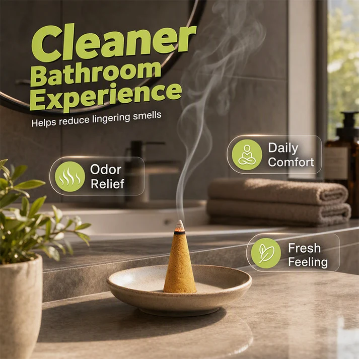 🥳HOT SALE🥳💞50K+ SOLD!Household Odor Relief Cones – ideal for damp days & enclosed spaces. Slow-burn, just-right fragrance – place in bathrooms, cabinets or porches. Instant freshness! 💚✨