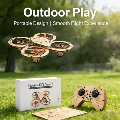 🔥Last Day 69% OFF-Wooden Drone DIY Assembly Kit