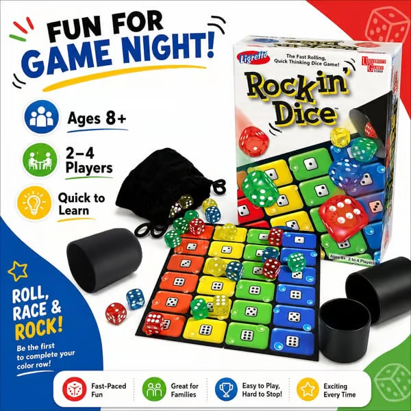 😄Ligretto Rocking Dice Game🎲