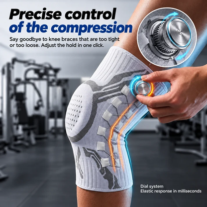Adjustable, high-quality compression knee brace suitable for men, women, and all ages.