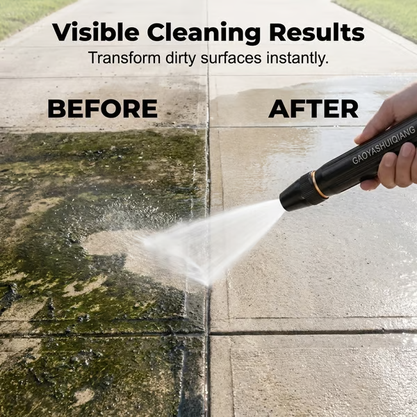 👍Heavy-duty solid brass adjustable rotating hose nozzle💦