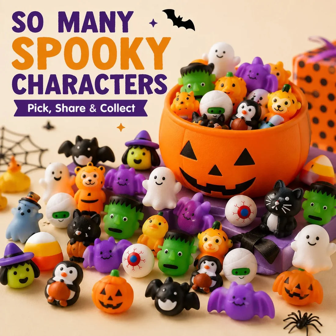 Halloween 🎃 Mega Sale: Last Day for 50% Off 🎃 30PCS Halloween Mochi Squishy Toys👻