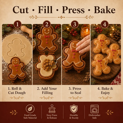 ⏰Only $9.99 Last Day Promotion!✨ 🎄16-Design Christmas Mini Pie MoldCollection🥧