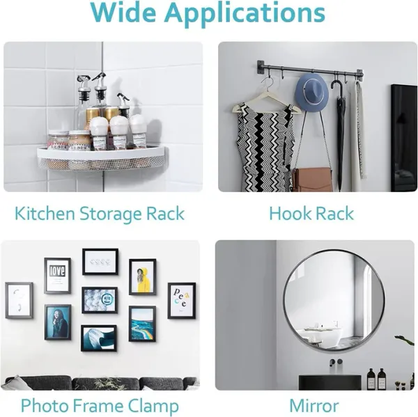 Heavy Duty Adhesive Wall Hooks