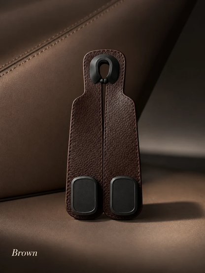 🚗High-quality 2-in-1 suede car seat headrest hooks—✨10kg load capacity, ensuring unobstructed driving