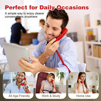 📞Retro Wired Telephone Handset for Smartphones