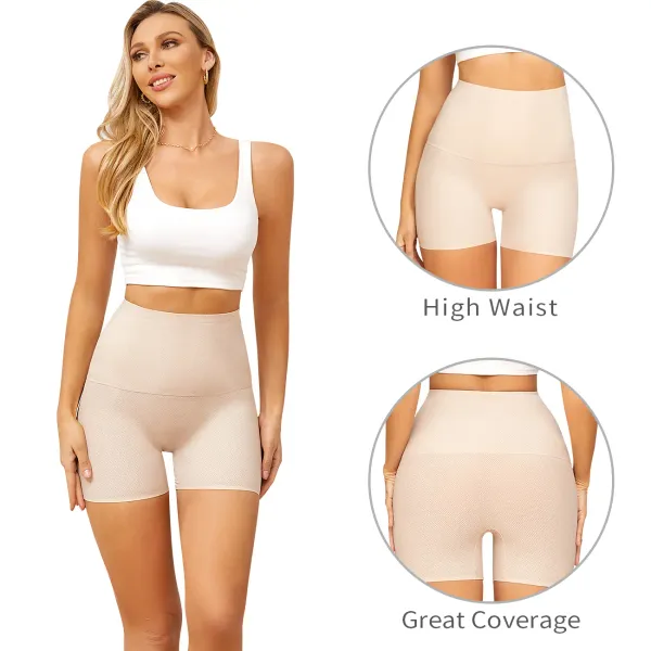 Women's High Waist Full Coverage Panties, Smooth Seamless Breathable Underwear